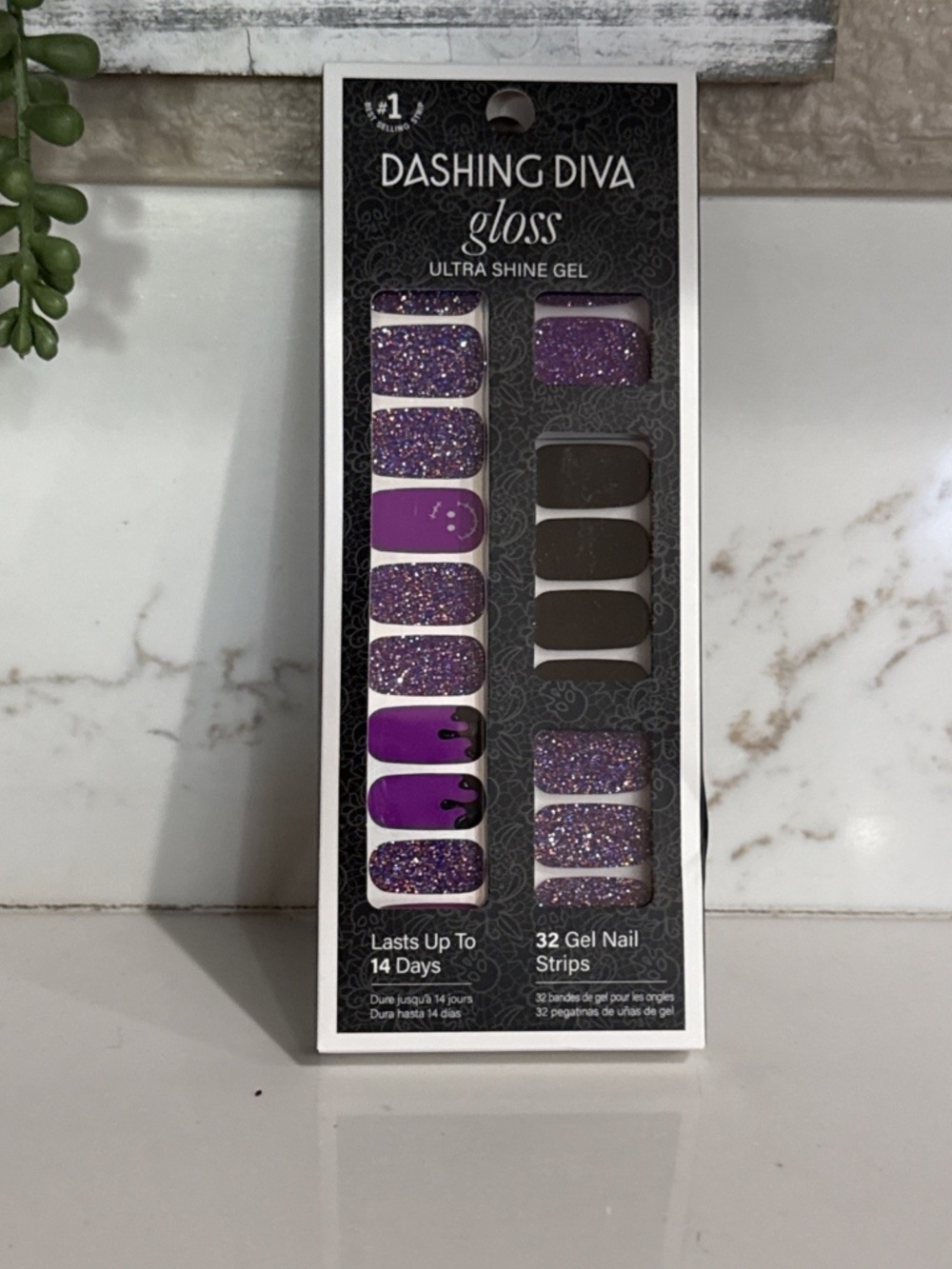 Dashing Diva Halloween Gel Nail Ultra Shine Polish Strips - Monster Smiles